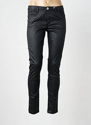 Pantalon slim taille basse taille basse noir TBS femme