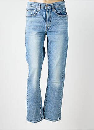 Jeans coupe droite effet usé délavé taille normale bleu LEVI'S femme
