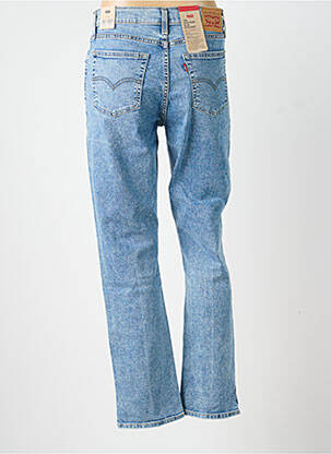 Jeans coupe droite effet usé délavé taille normale bleu LEVI'S femme