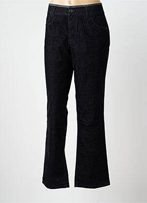 Pantalon droit stretch taille normale noir TBS femme