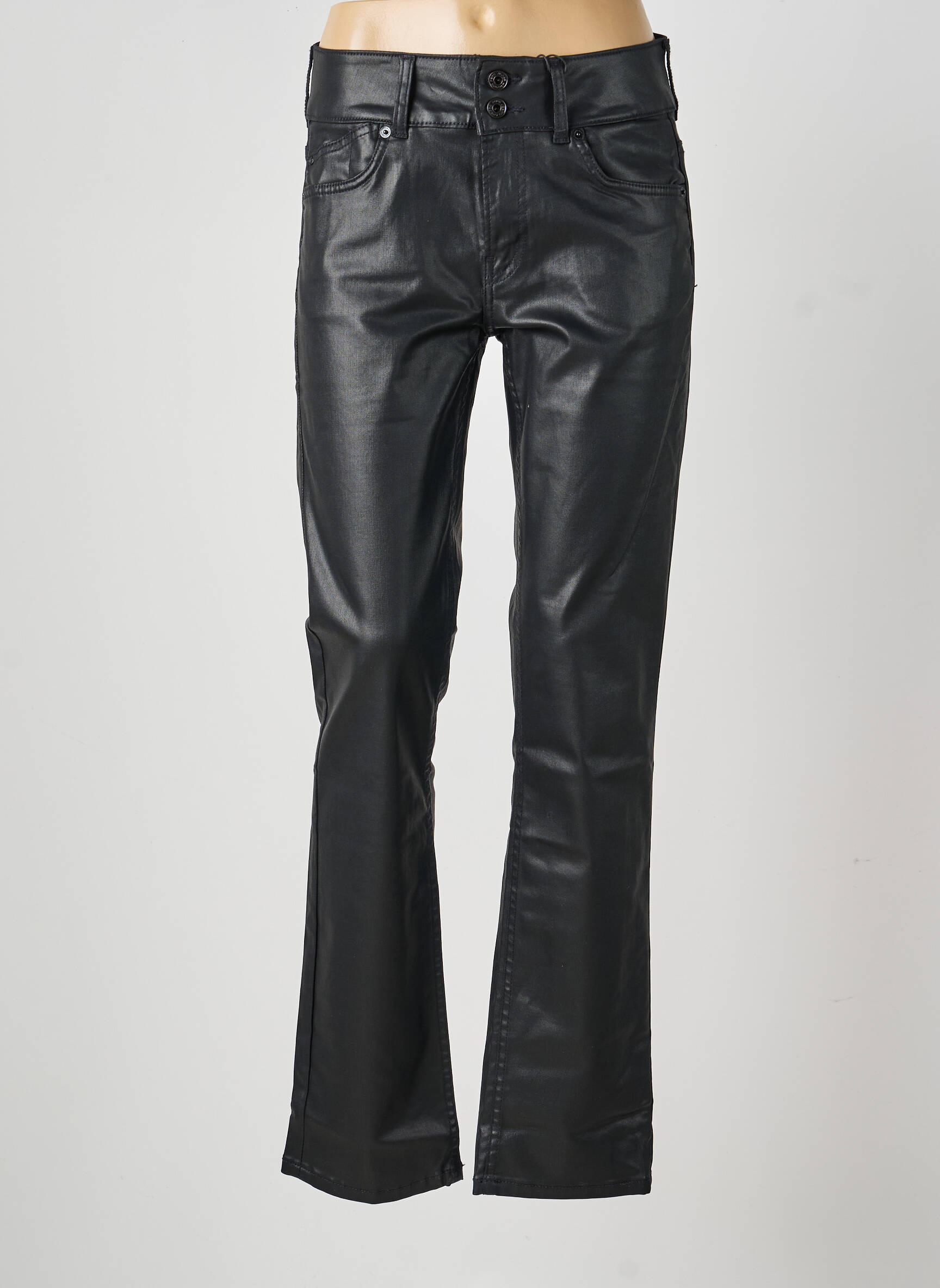 Pantalon slim tissage enduit taille normale noir PEPE JEANS femme