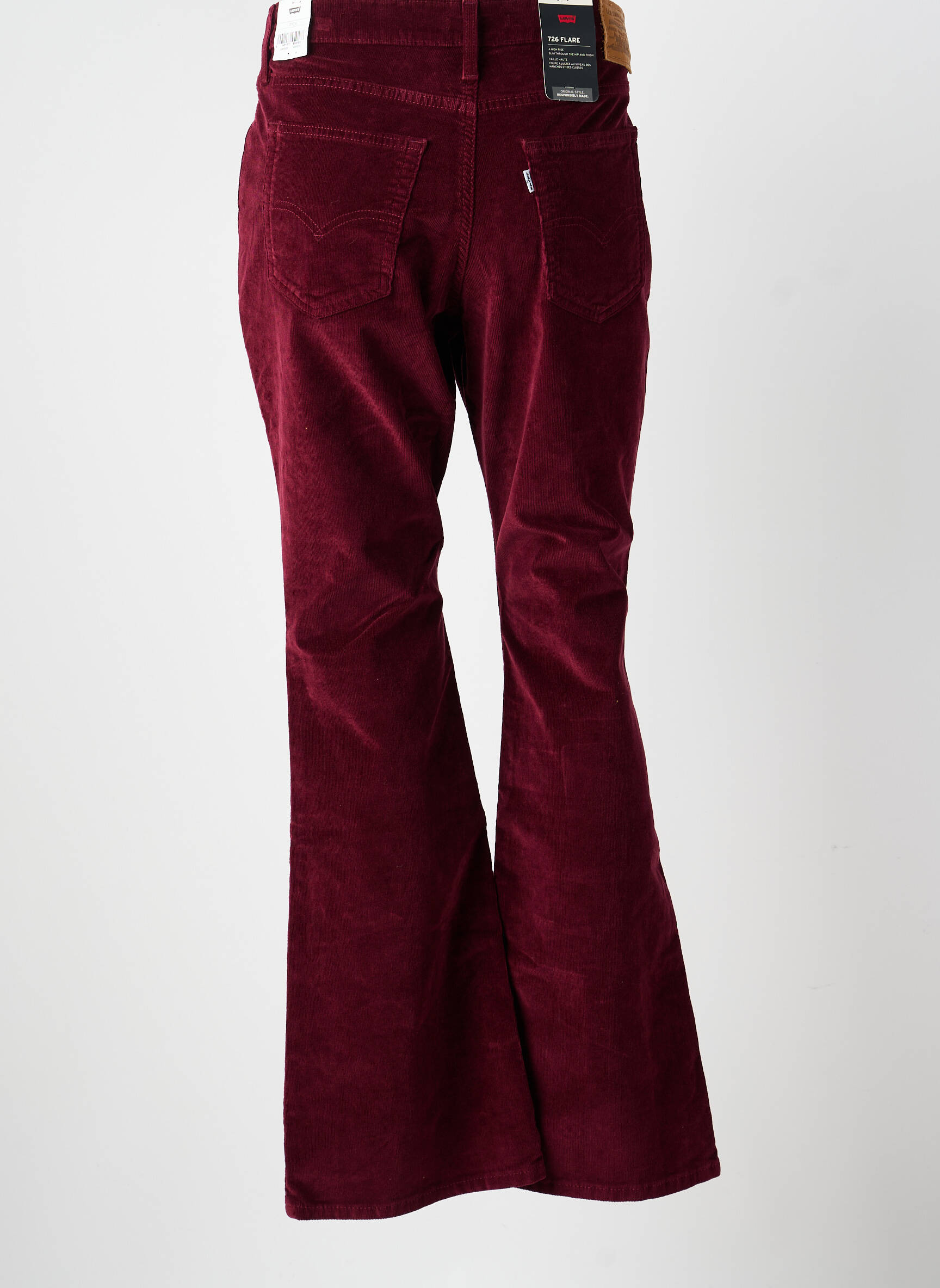Pantalon flare stretch taille normale rouge LEVI'S femme