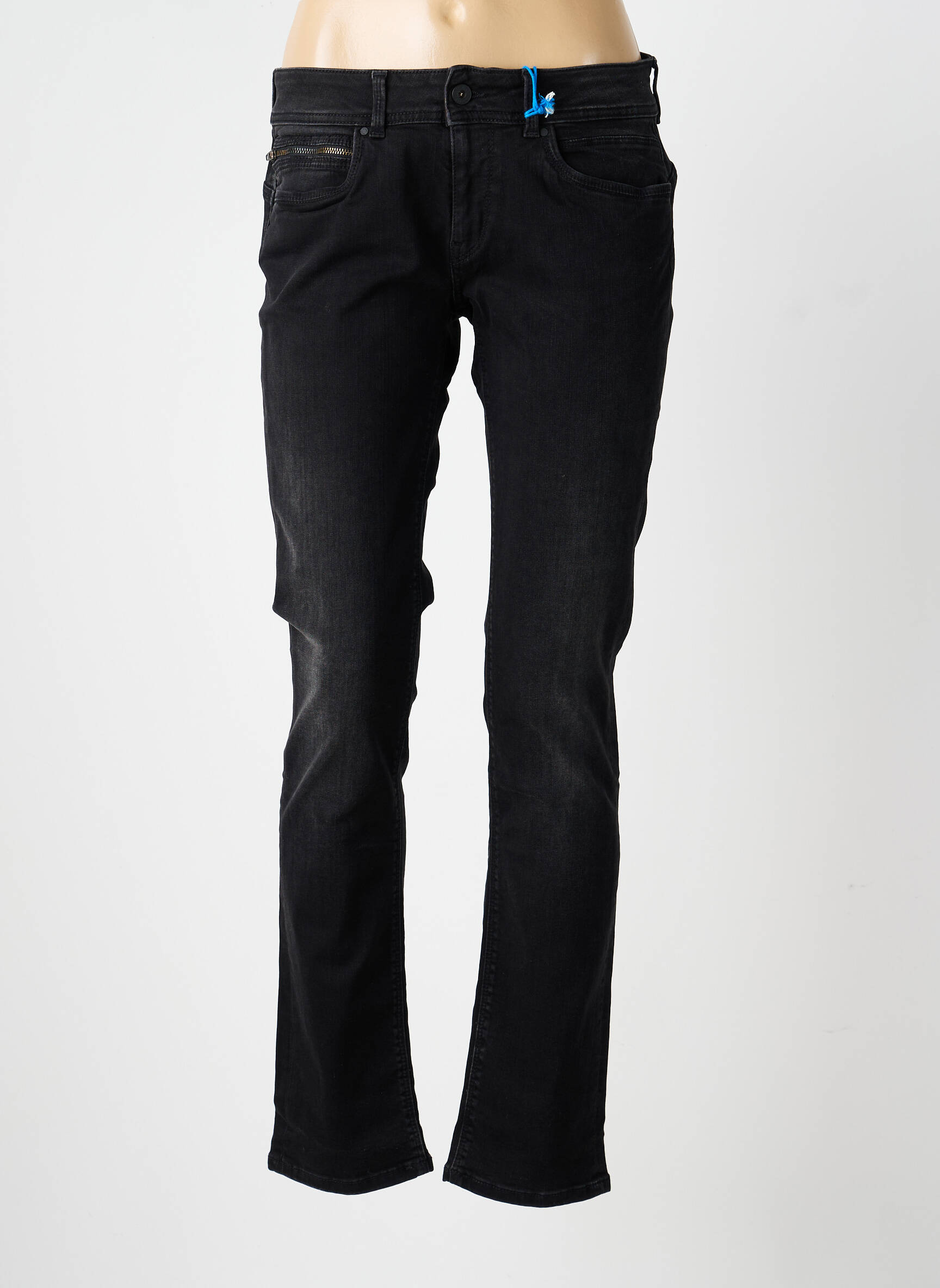 Jeans coupe slim stretch taille normale noir PEPE JEANS femme