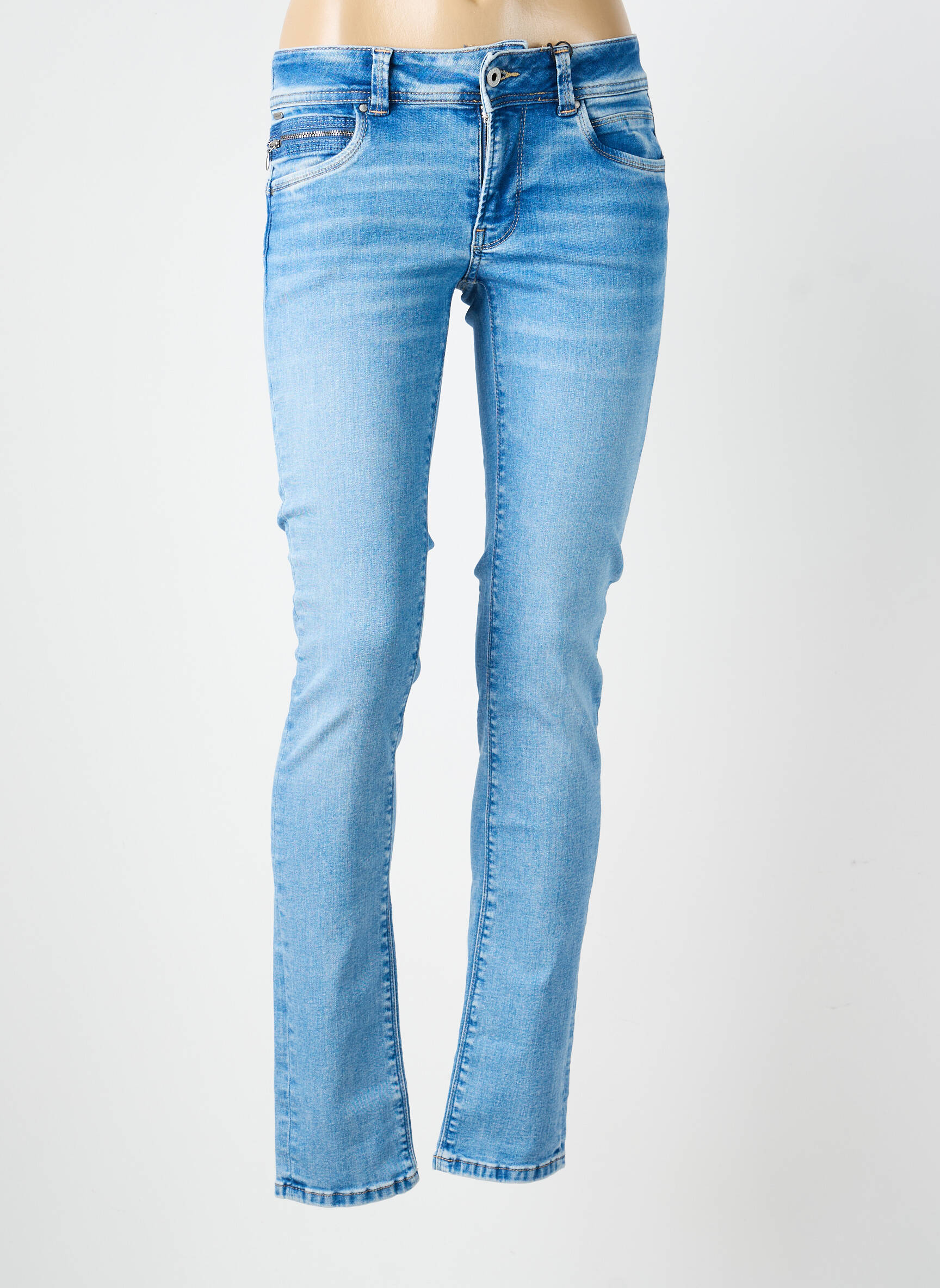 Jeans skinny taille normale taille normale bleu PEPE JEANS femme