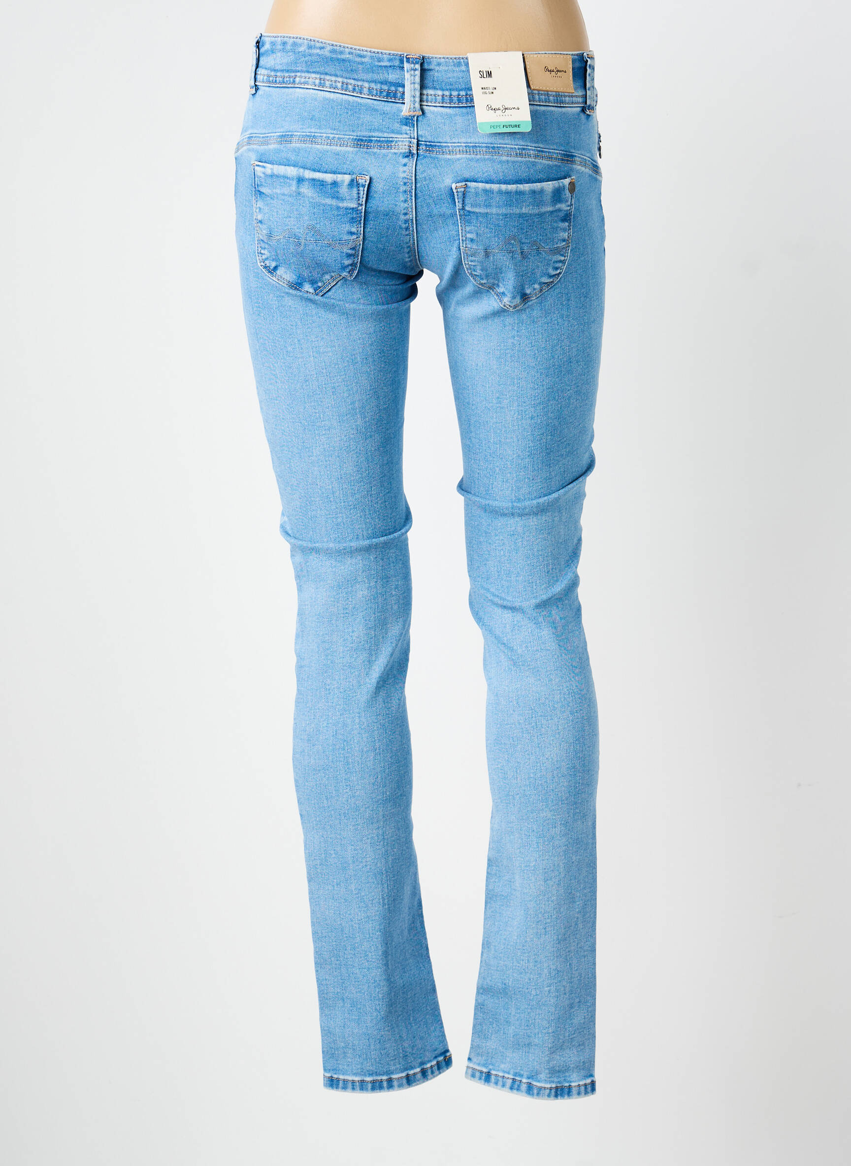 Jeans skinny taille normale taille normale bleu PEPE JEANS femme