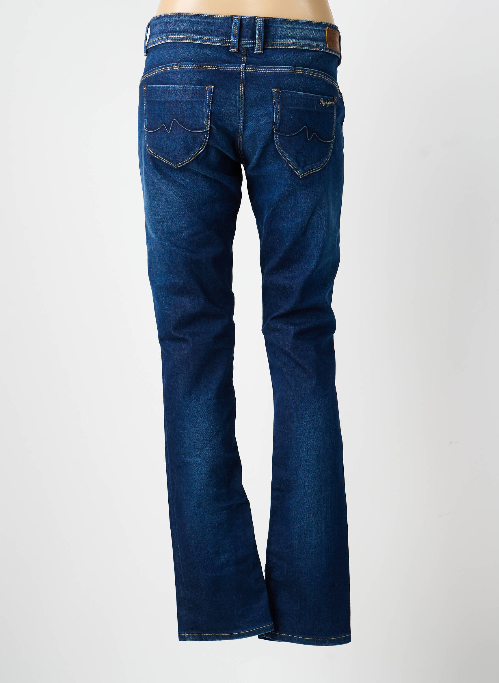 Jeans coupe slim stretch taille normale bleu PEPE JEANS femme