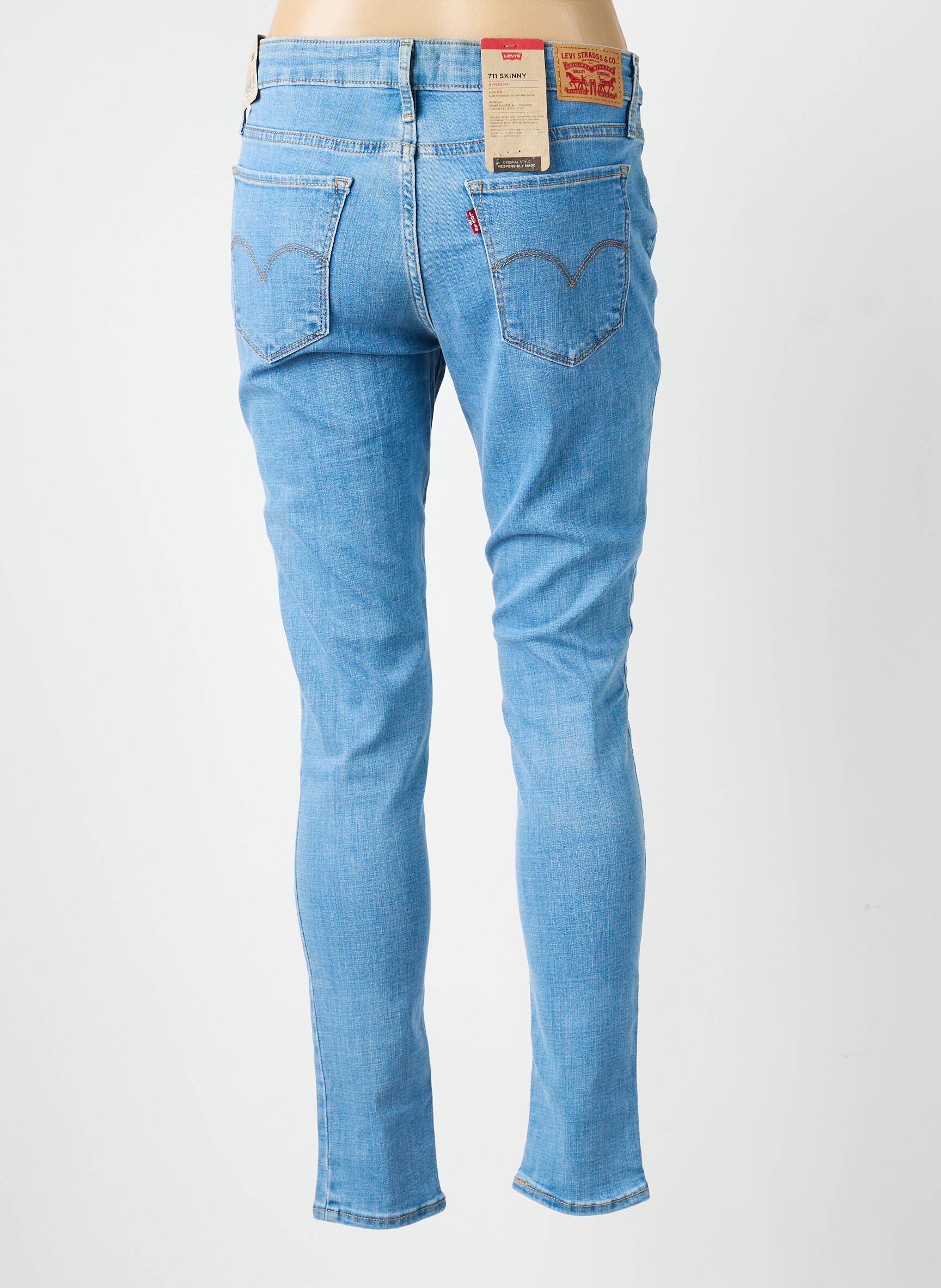 Jeans skinny taille normale taille normale bleu LEVI'S femme