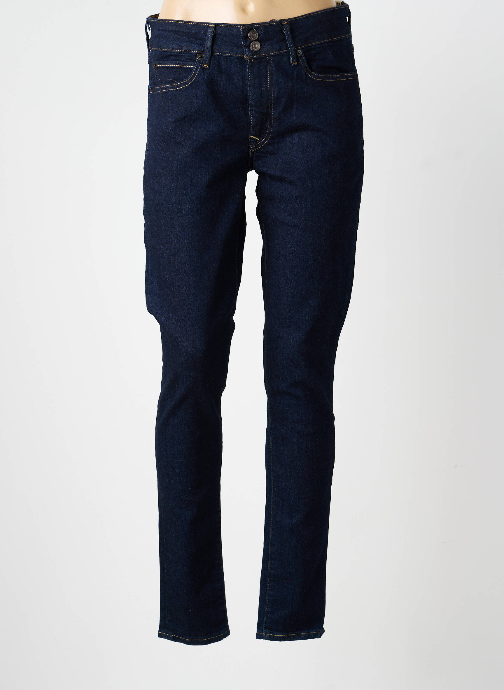 Jeans skinny tissage brut taille normale bleu LEVI'S femme