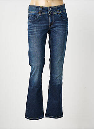 Jeans coupe droite stretch taille basse bleu PEPE JEANS femme
