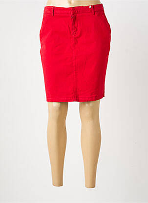 Jupe courte poches rouge TBS femme