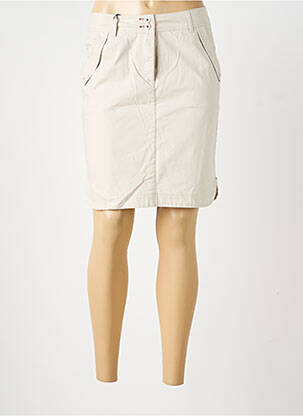 Jupe courte poches beige ESPRIT DE LA MER femme