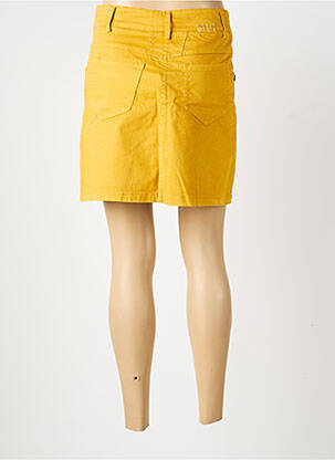 Jupe courte coupe droite jaune PAKO LITTO femme