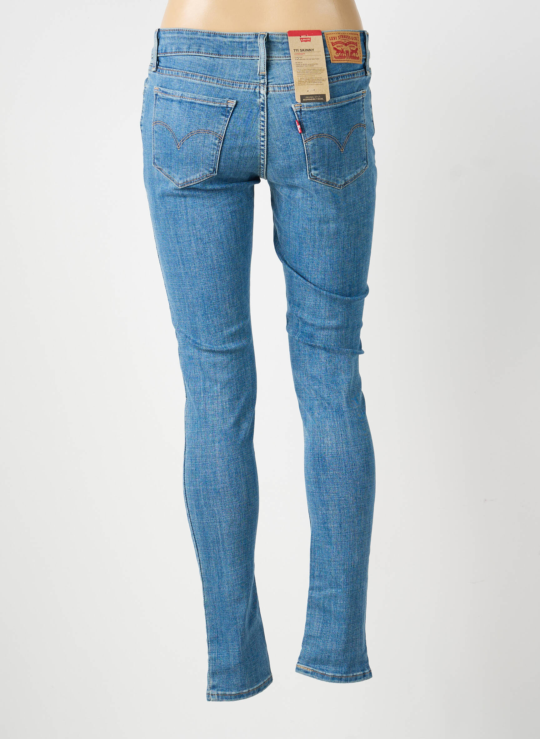 Jeans skinny taille normale taille normale bleu LEVI'S femme