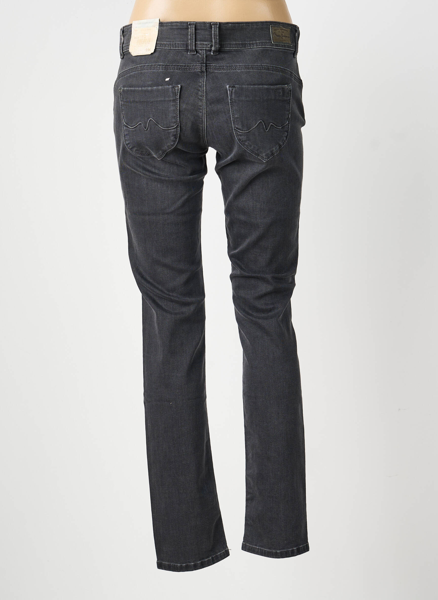 Jeans coupe slim taille basse taille basse gris PEPE JEANS femme