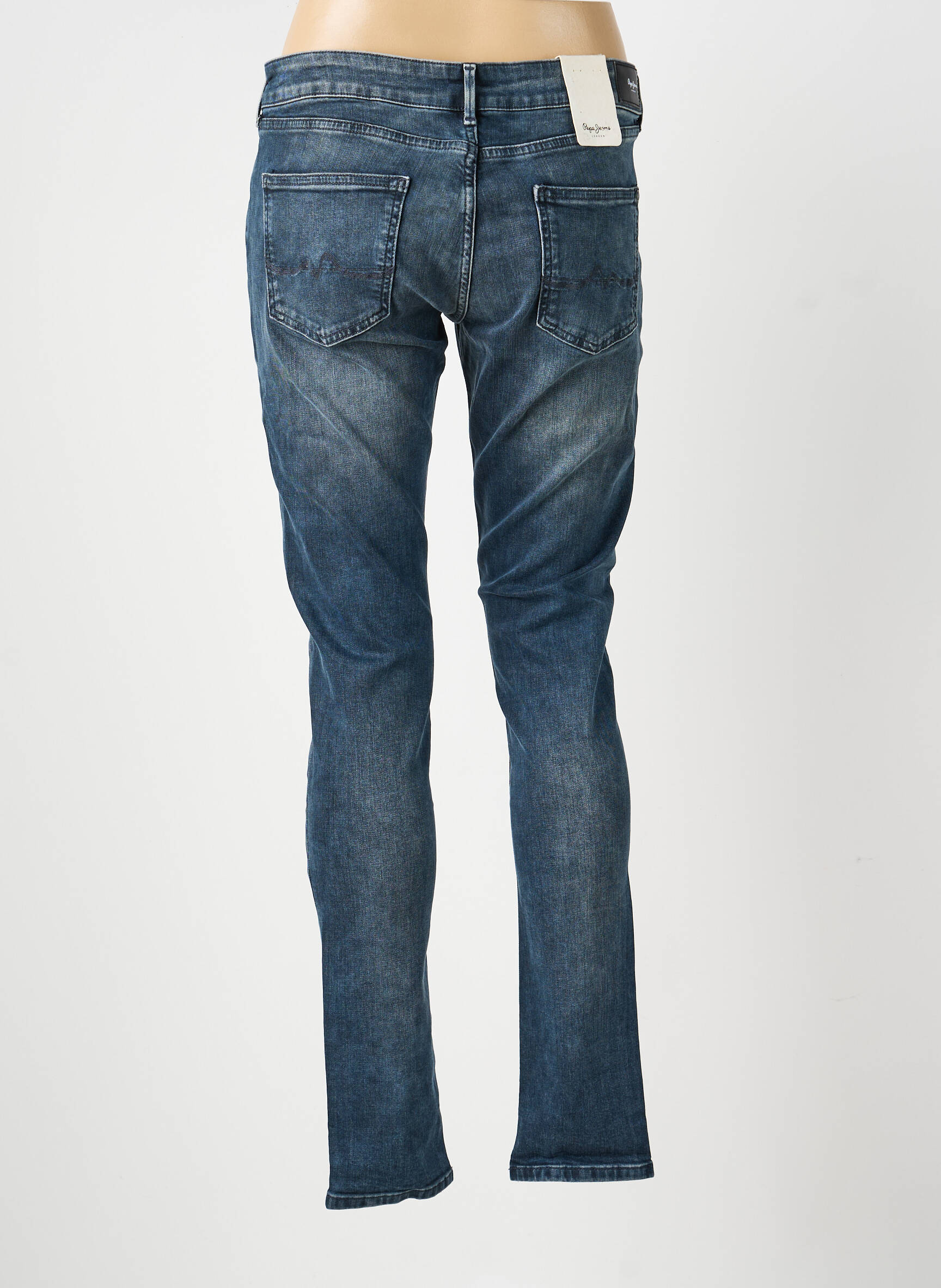 Jeans coupe slim taille basse taille basse gris PEPE JEANS femme