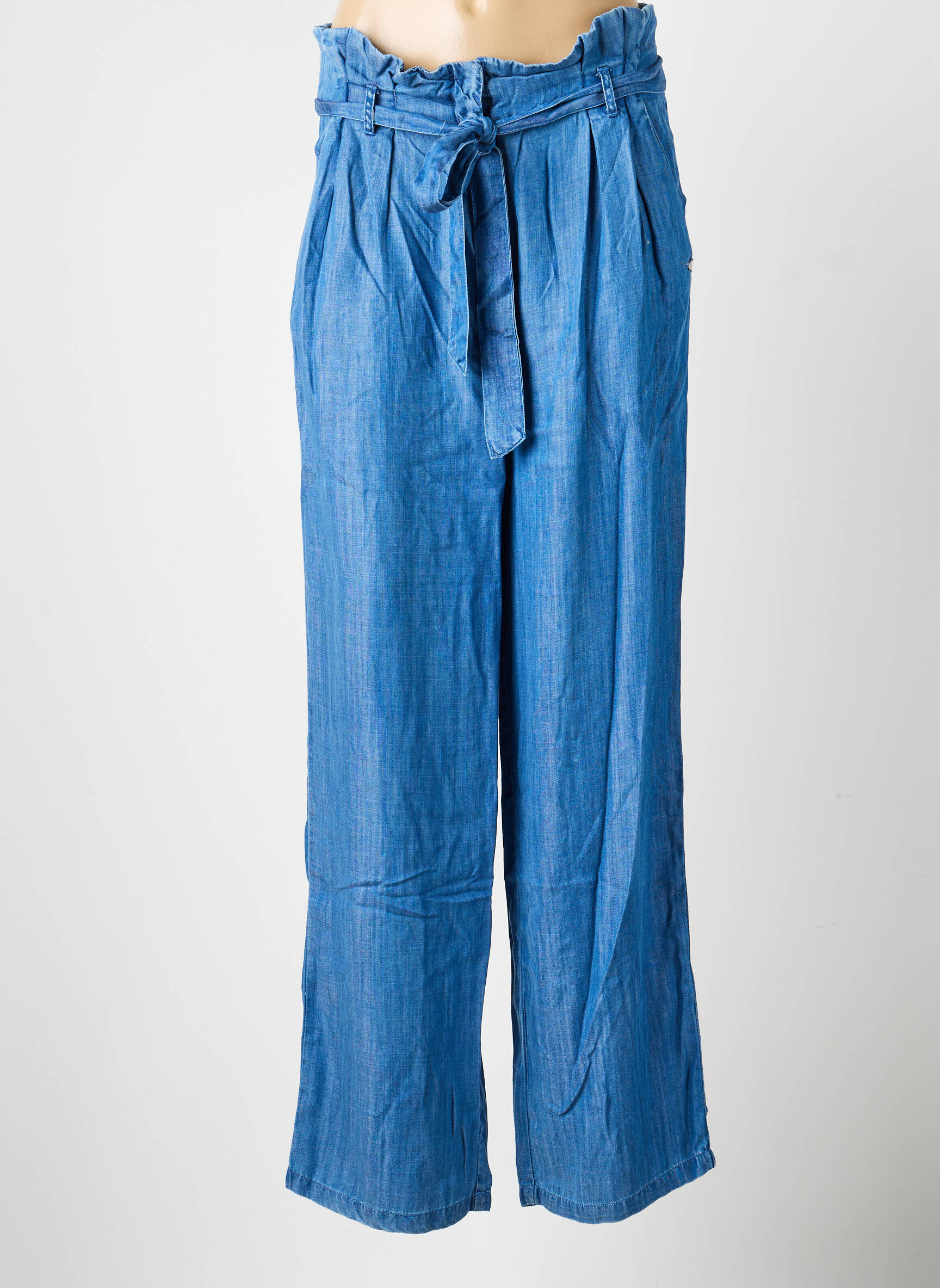 Pantalon large taille à pinces taille normale bleu LPB LES PETITES BOMBES  femme