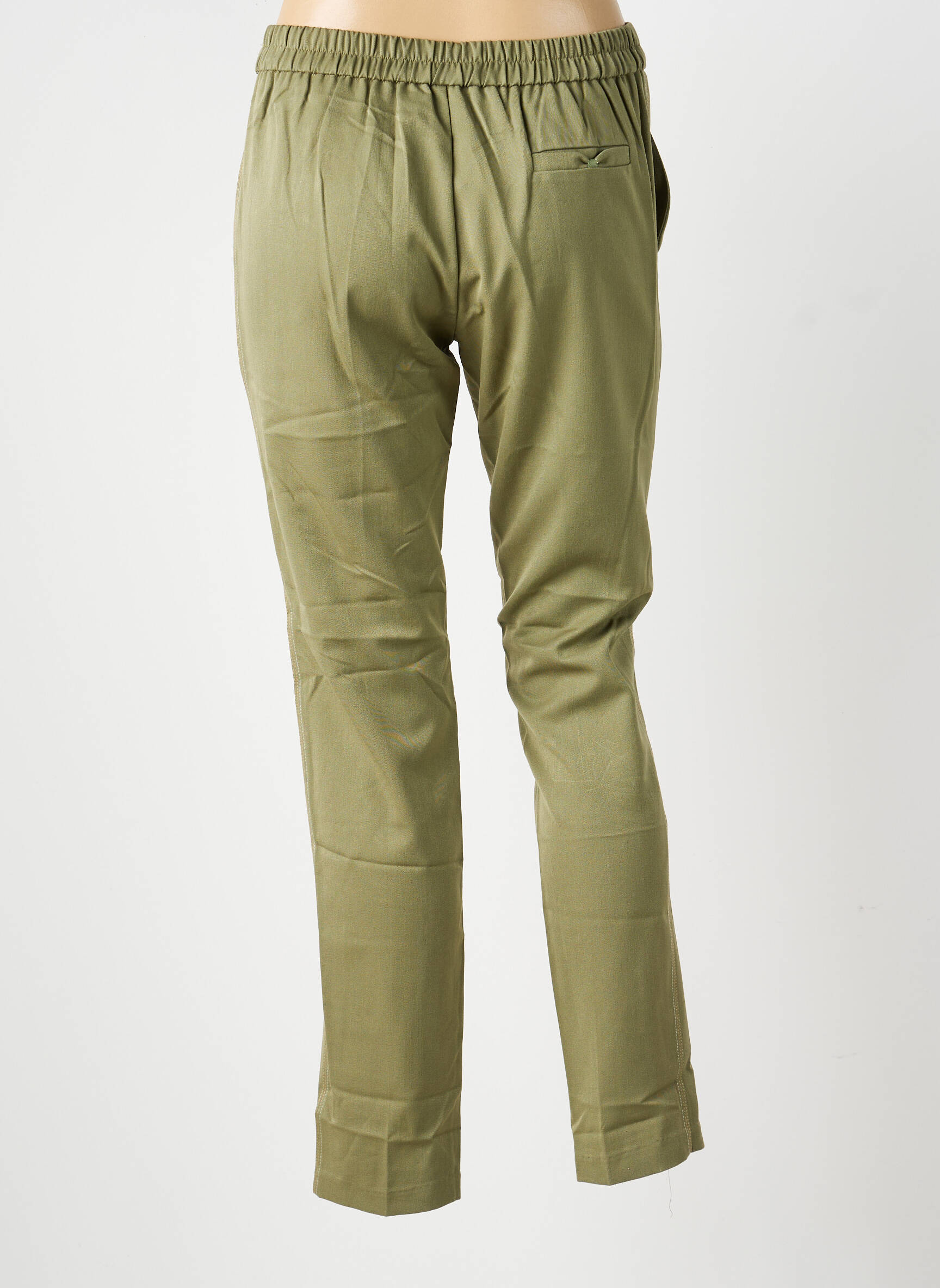 Pantalon chino taille normale taille normale vert GRACE & MILA femme