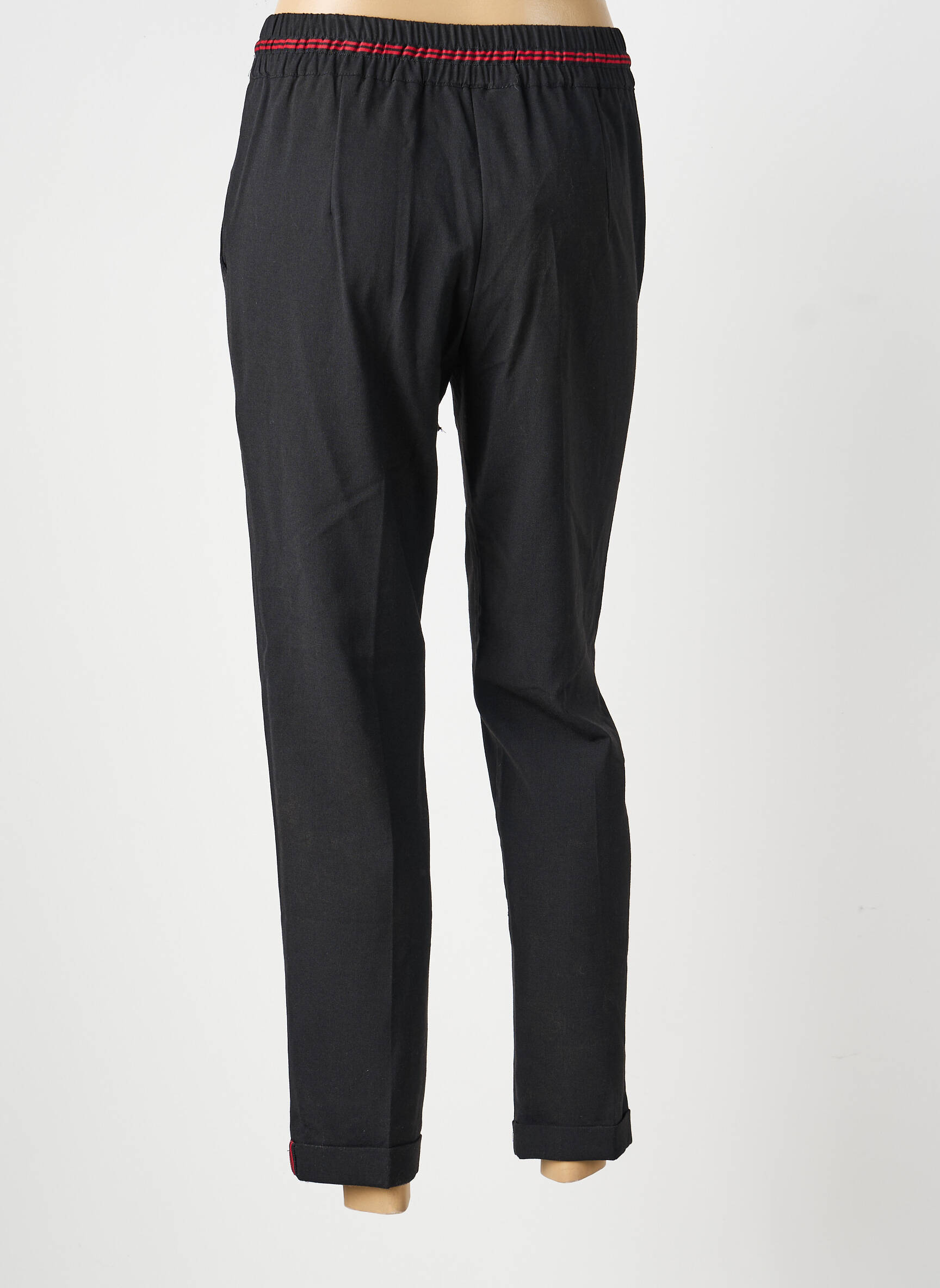 Pantalon chino taille normale taille normale noir GRACE & MILA femme