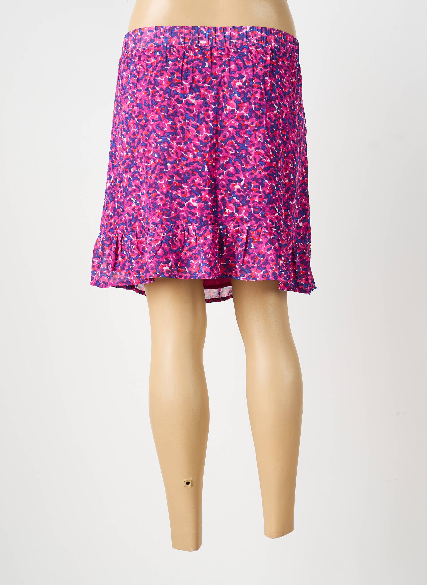 Jupe courte poches violet LA PETITE ETOILE femme