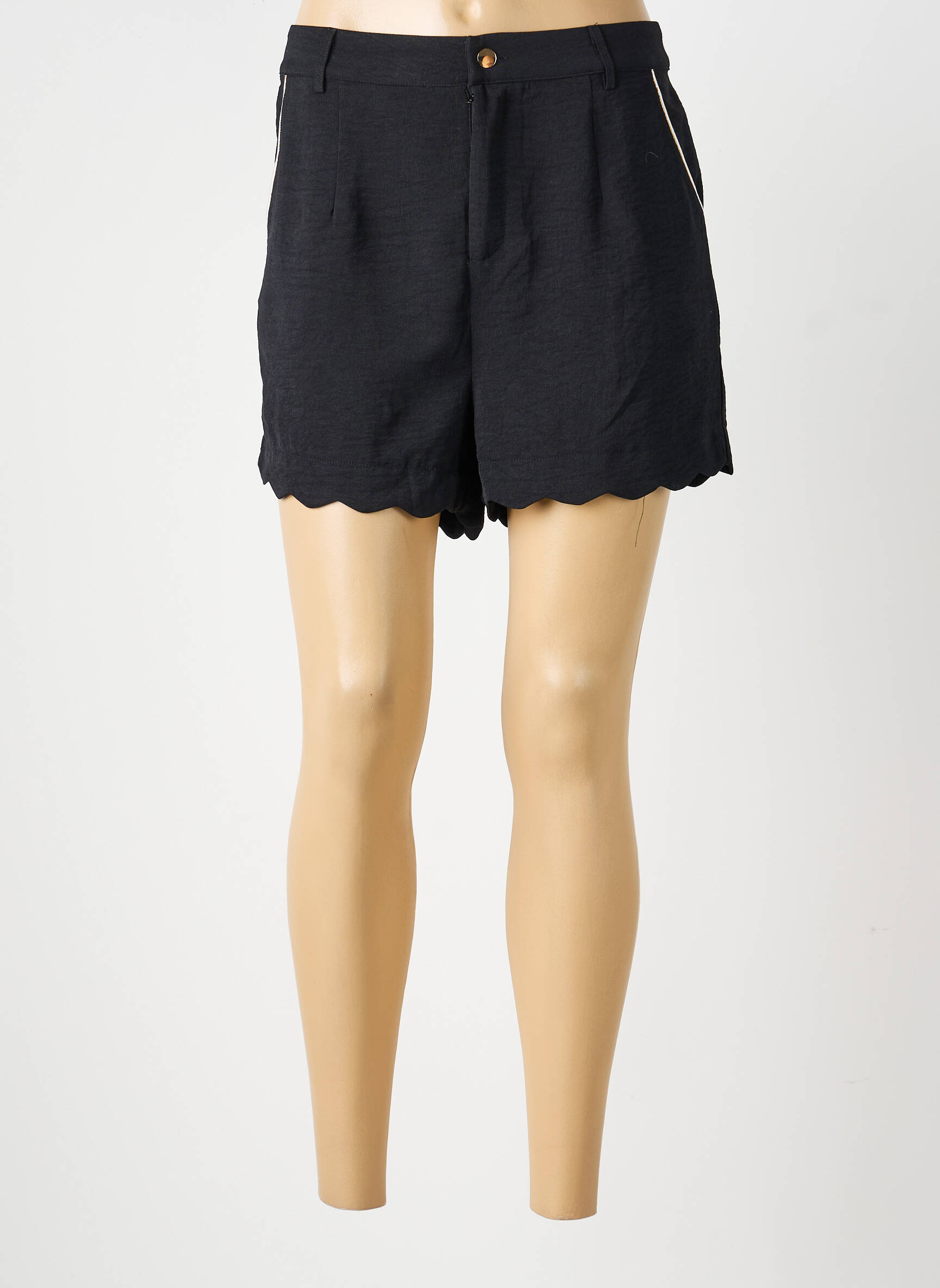 Short taille à pinces taille normale noir MOLLY BRACKEN femme