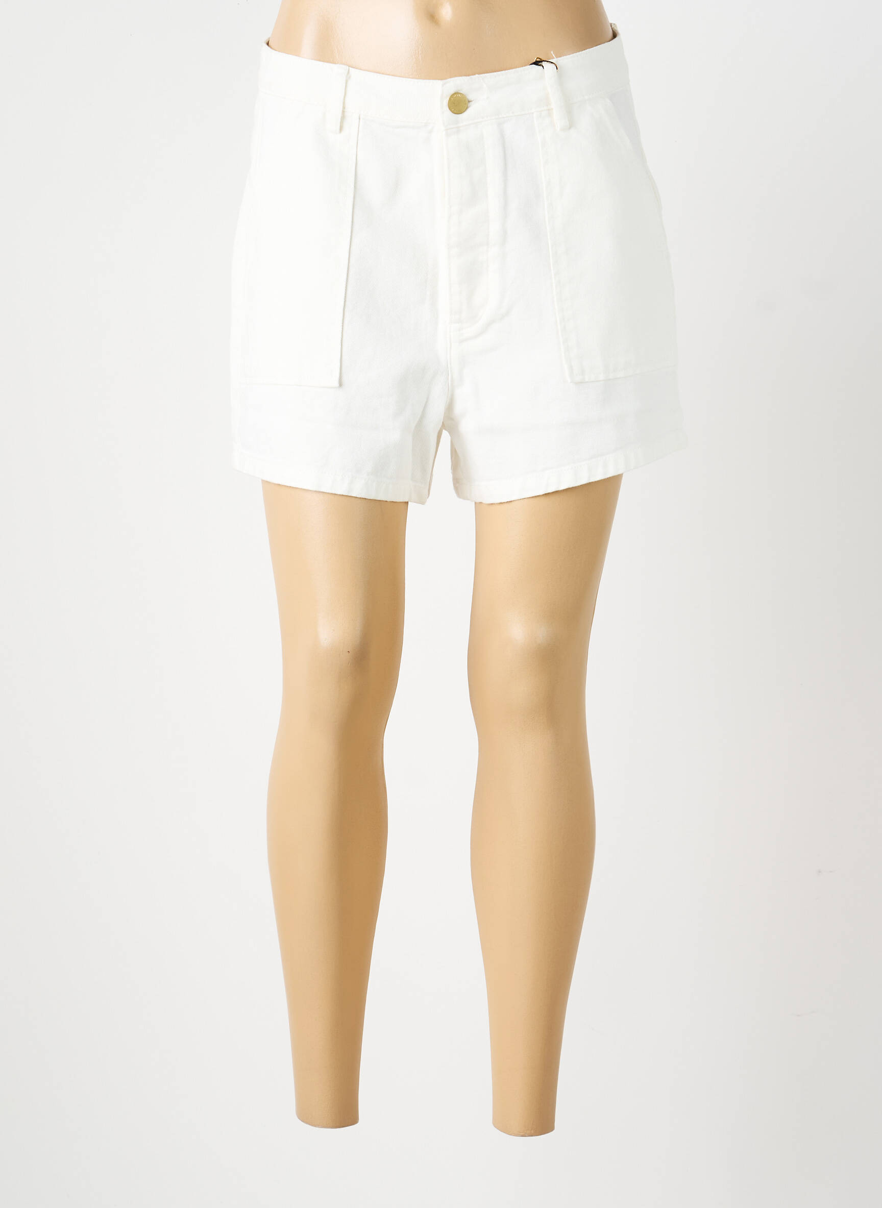 Short tissage denim taille normale blanc LA PETITE ETOILE femme