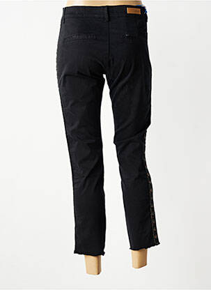 Pantalon 7/8 stretch taille normale noir HAPPY femme