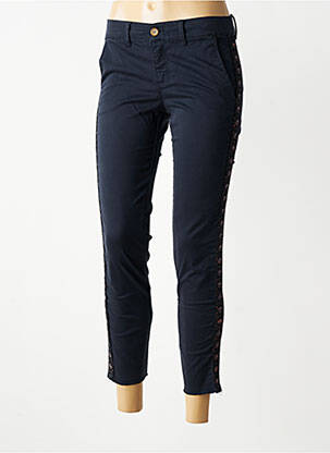 Pantalon 7/8 stretch taille normale bleu HAPPY femme