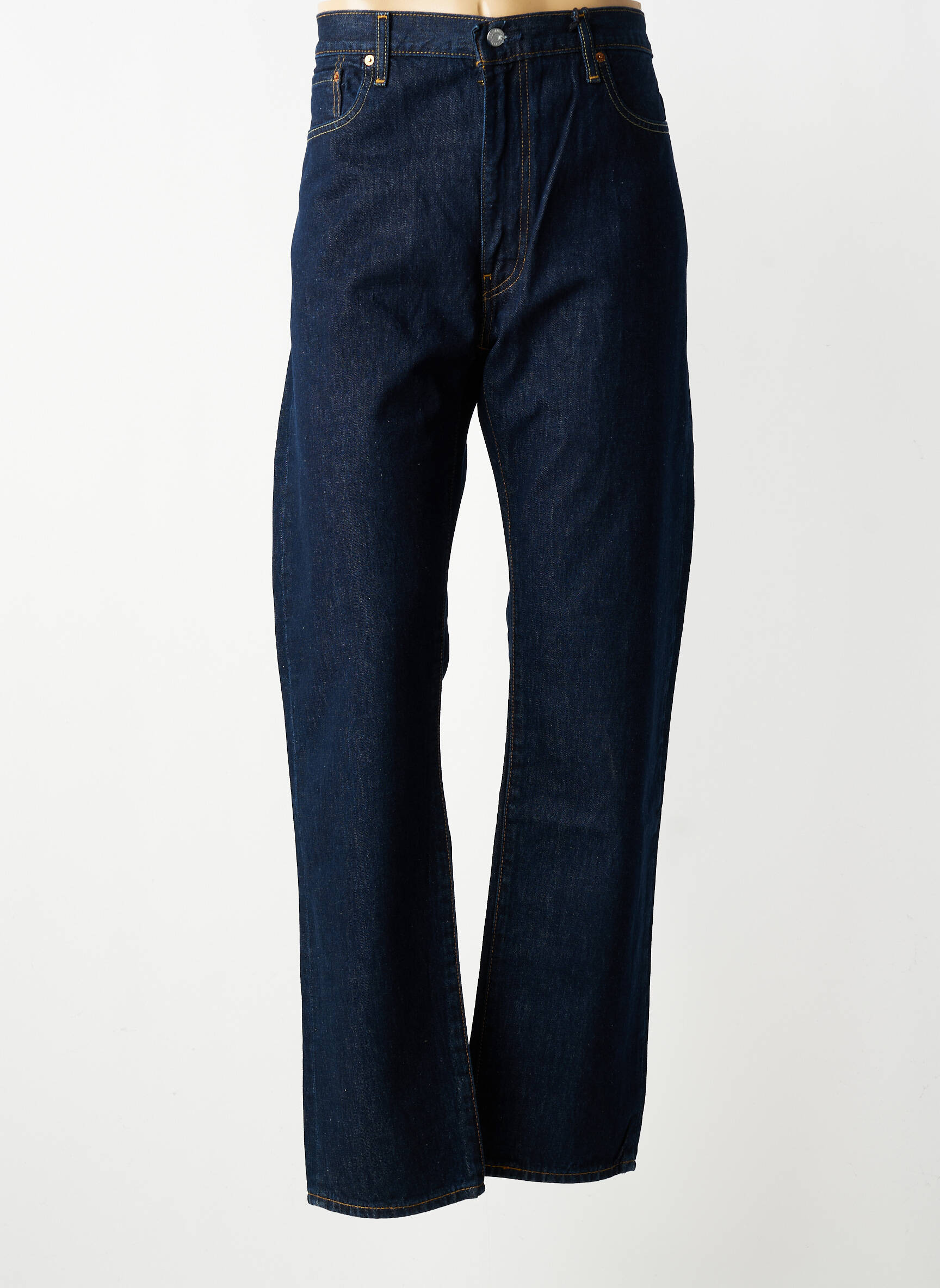 Jeans coupe droite fermeture zippée sous rabat boutonné taille normale bleu LEVI'S homme