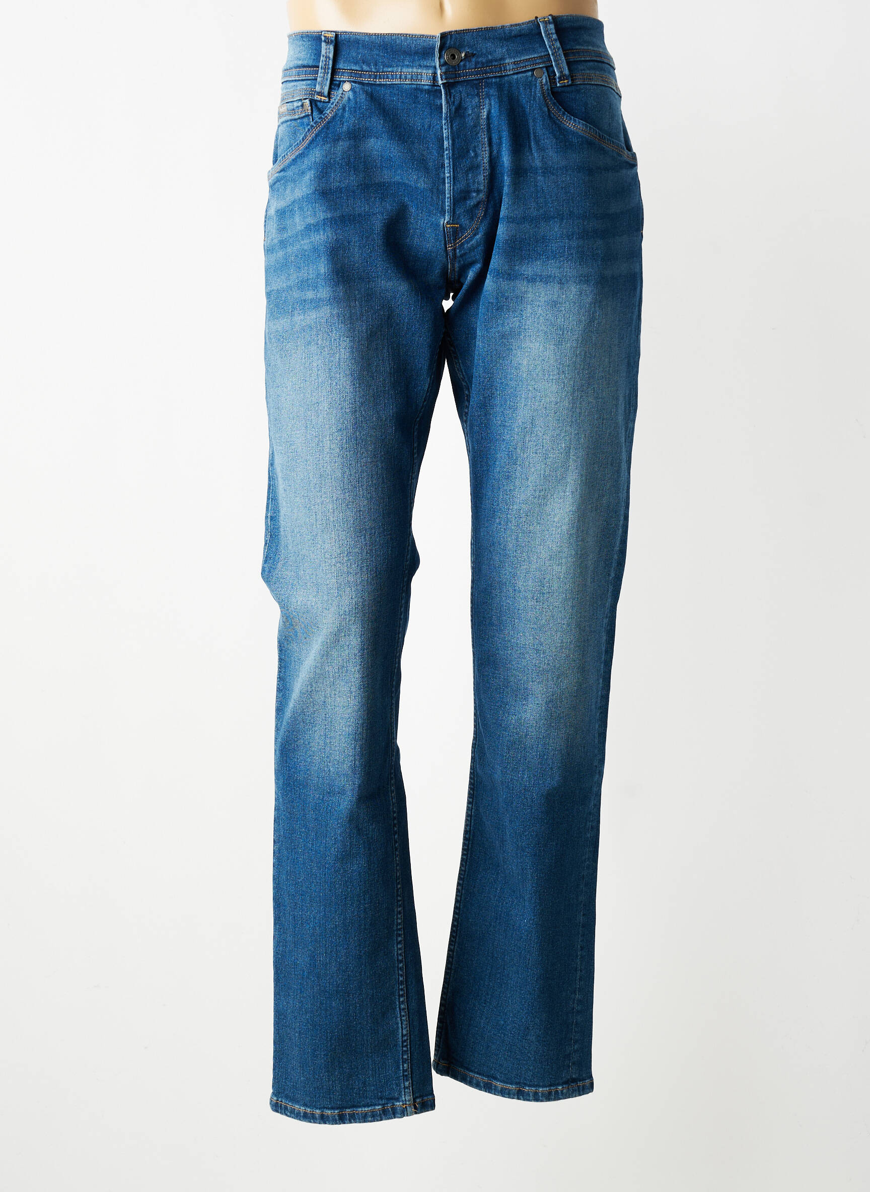 Jeans coupe droite fermeture boutonnée sur le devant taille normale bleu PEPE JEANS homme