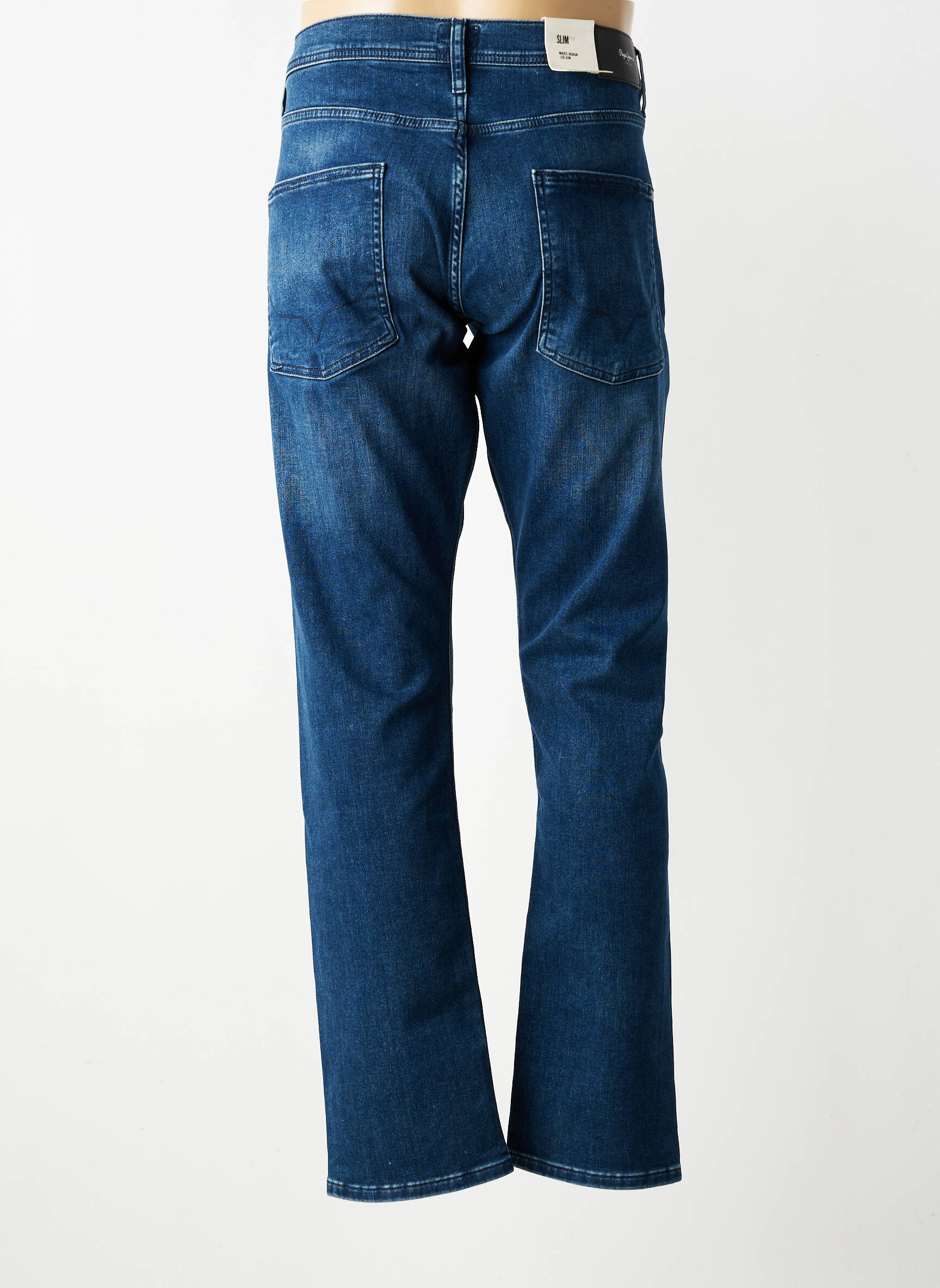 Jeans coupe droite stretch taille normale bleu PEPE JEANS homme