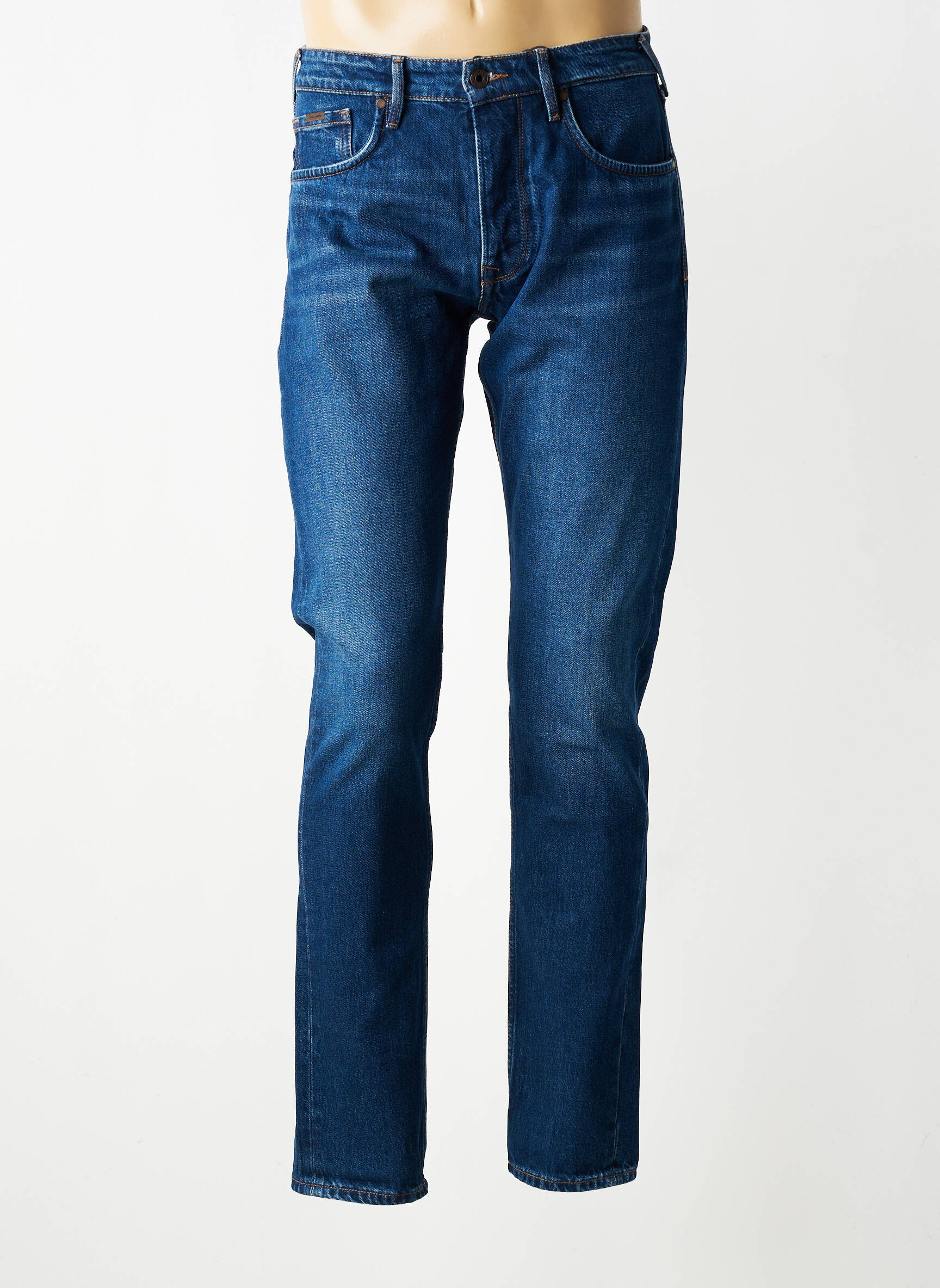 Jeans coupe slim fermeture boutonnée sur le devant taille normale bleu PEPE JEANS homme