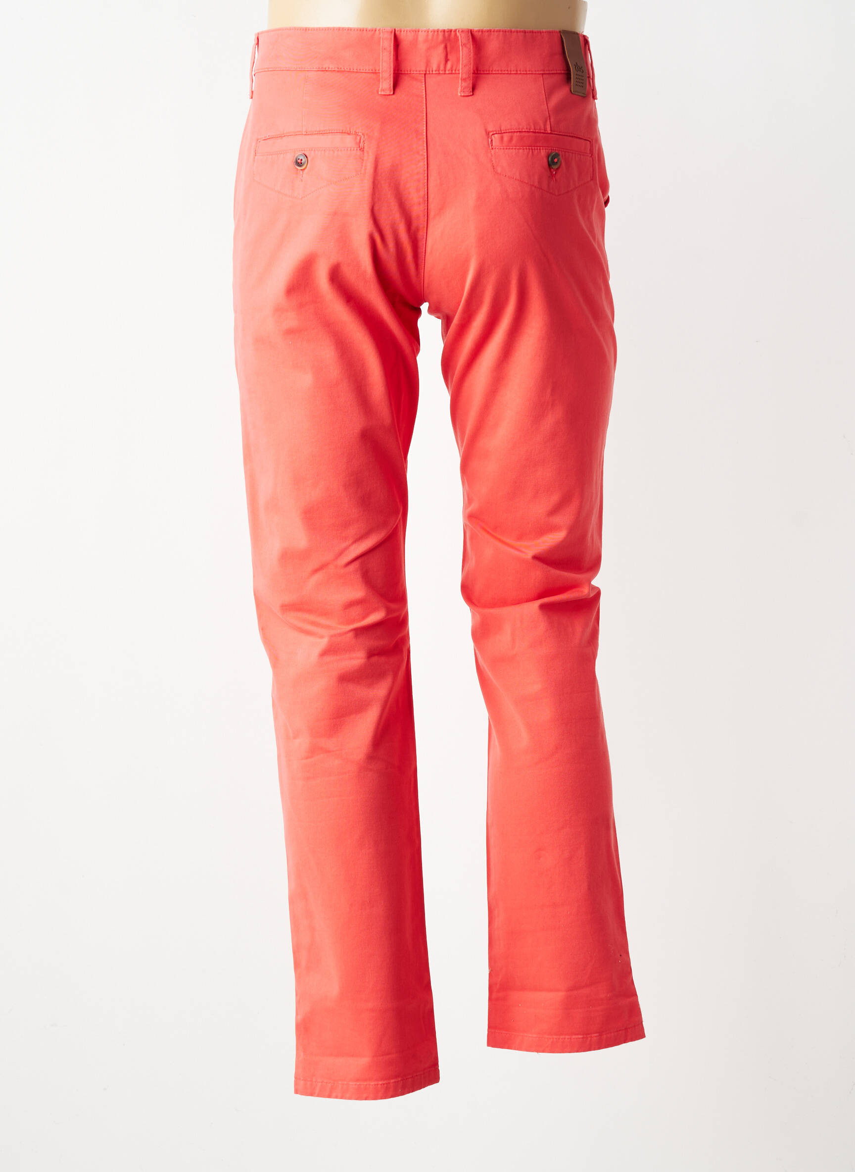 Pantalon chino stretch taille normale orange TBS homme