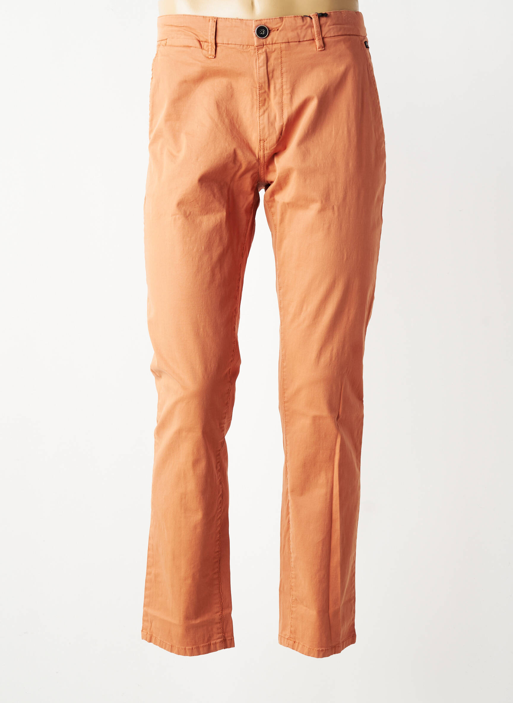 Pantalon chino stretch taille normale orange PETROL INDUSTRIES homme