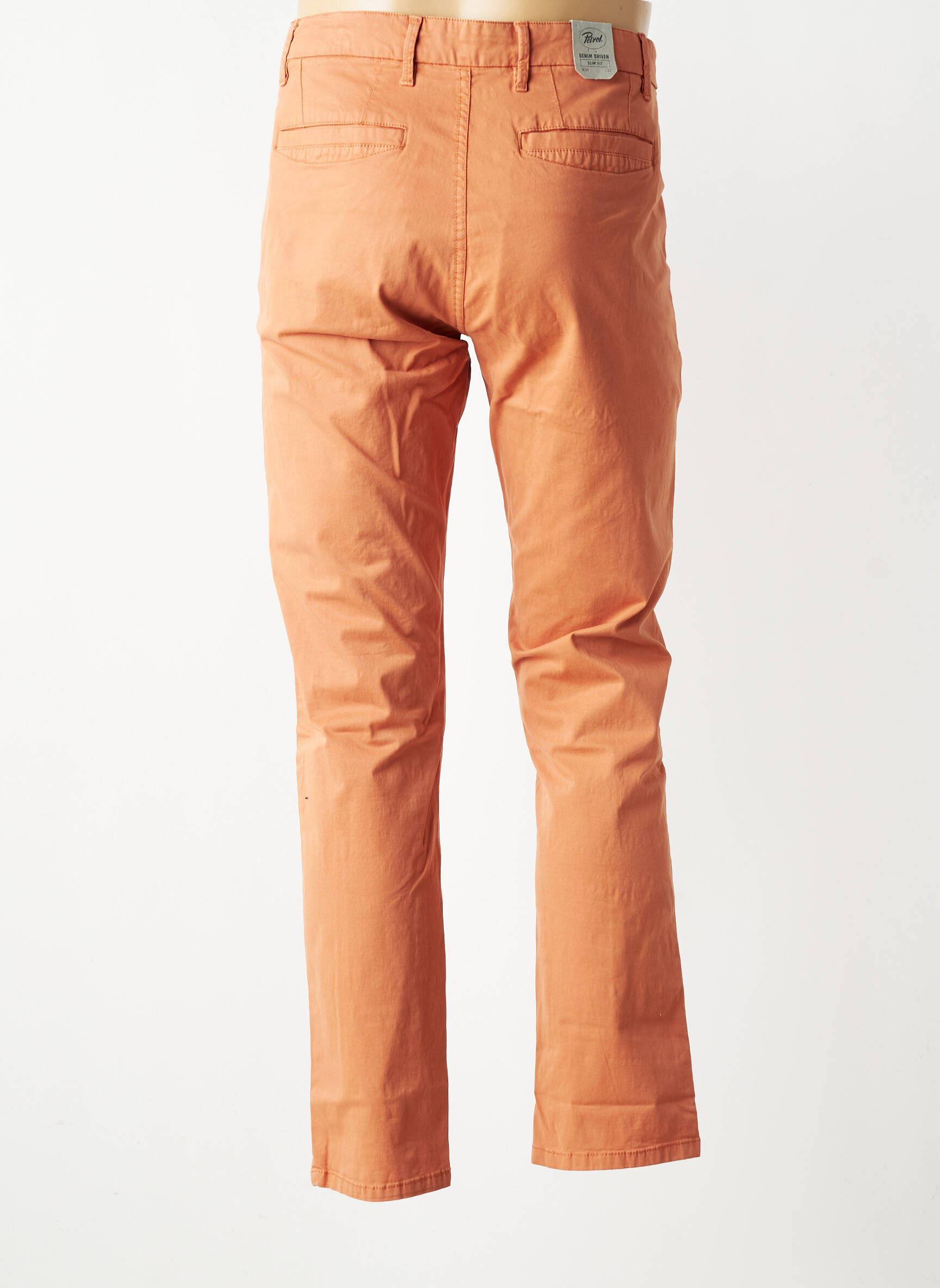 Pantalon chino stretch taille normale orange PETROL INDUSTRIES homme