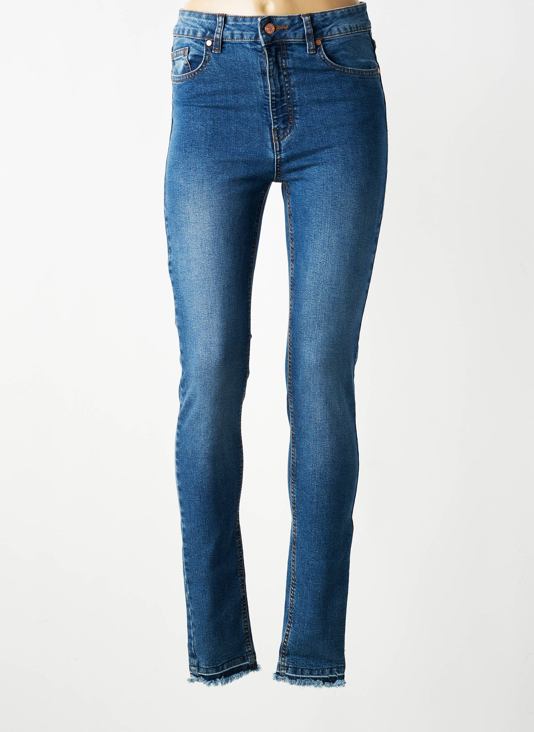 Jeans coupe slim stretch taille normale bleu MUSE femme