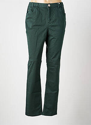 Jeans coupe droite taille normale taille normale vert TBS femme