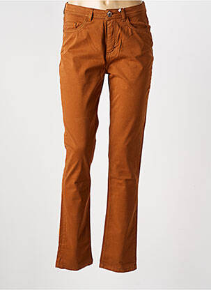 Jeans coupe slim stretch taille normale marron TBS femme