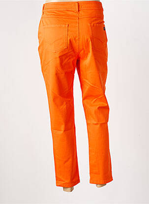 Pantalon 7/8 tissage popeline taille normale orange TBS femme