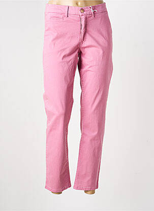 Pantalon chino tissage popeline taille normale rose MUSE femme