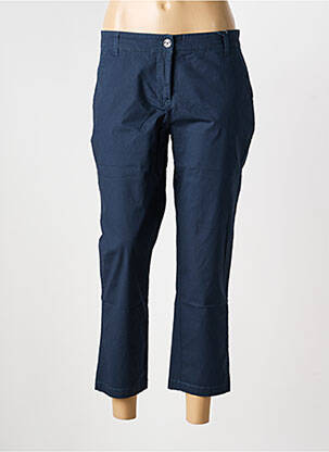 Pantalon chino tissage popeline taille normale bleu ESPRIT DE LA MER femme