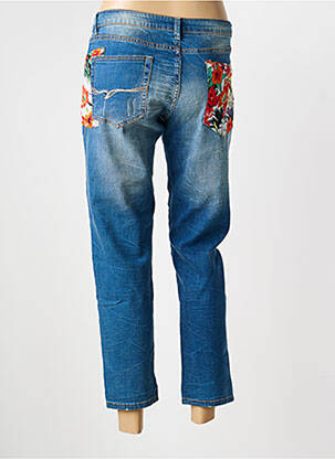 Jeans coupe slim taille basse taille basse bleu DESIGUAL femme