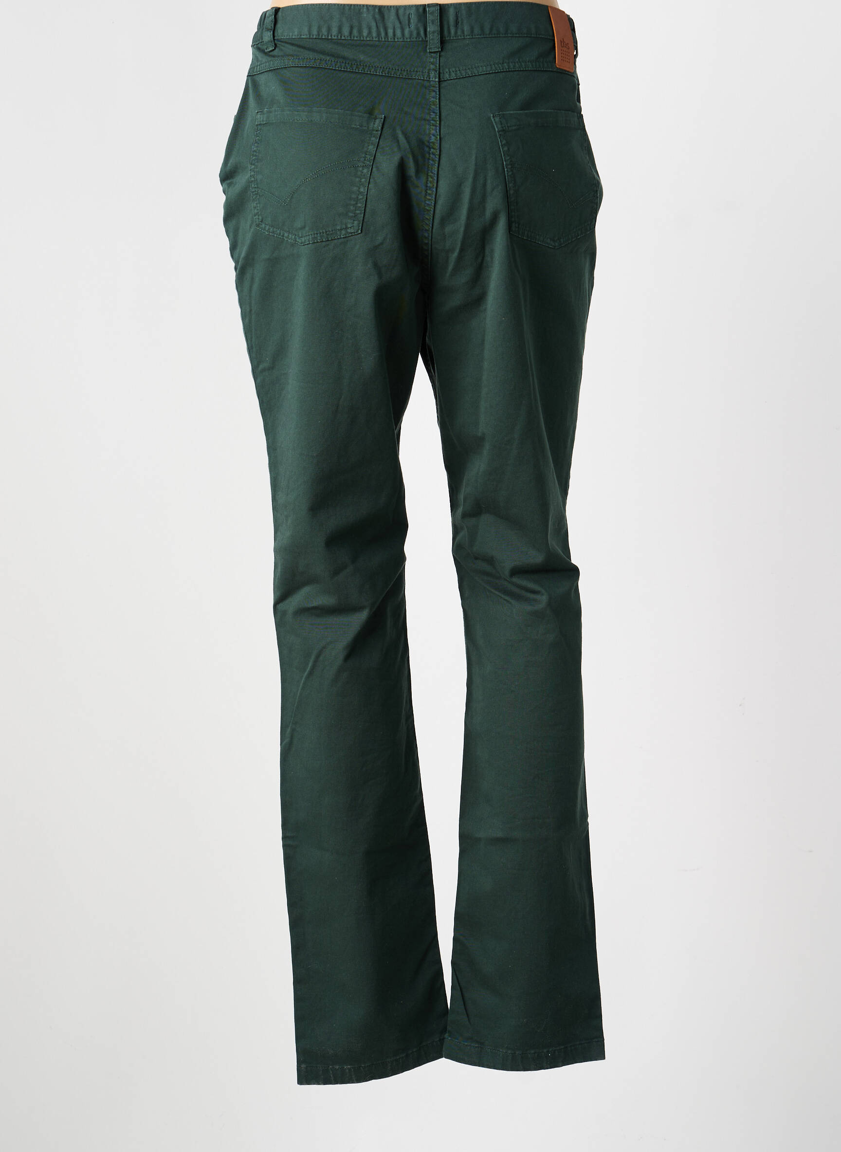 Jeans coupe droite taille normale taille normale vert TBS femme