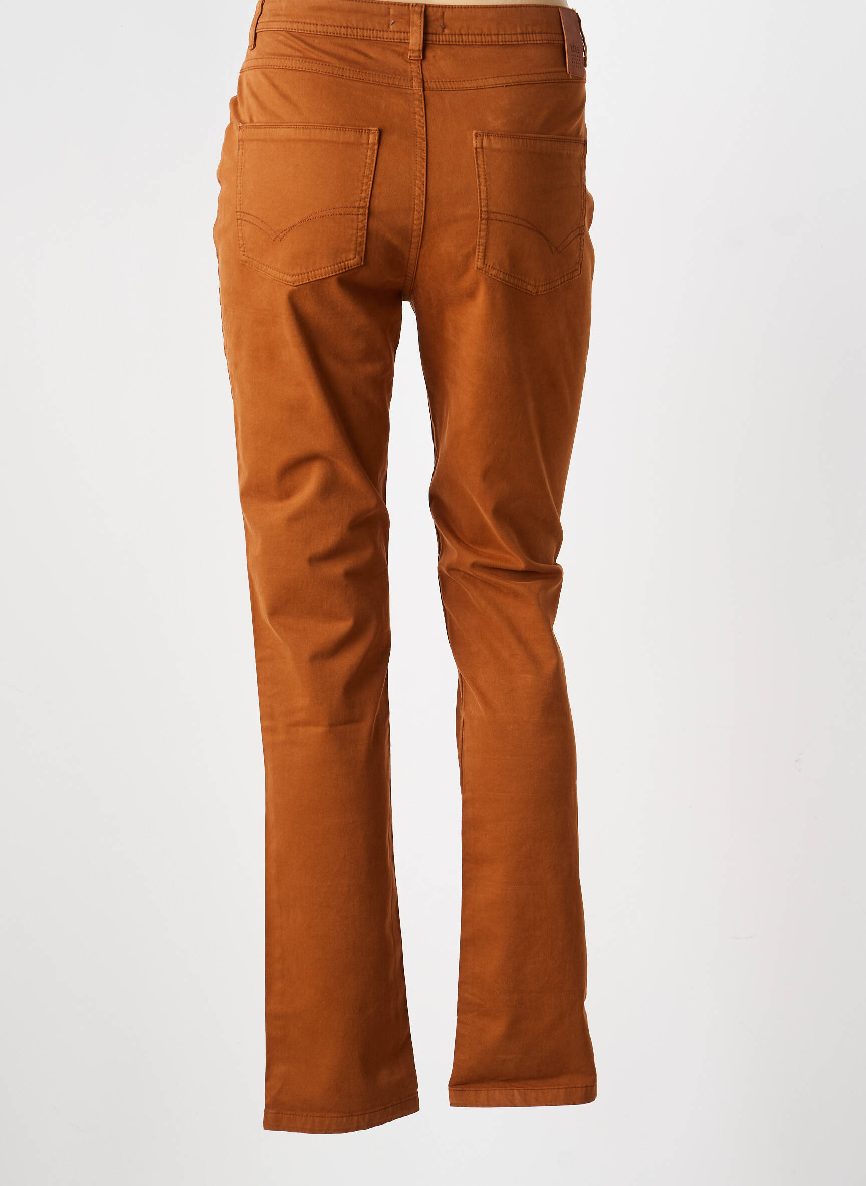 Jeans coupe slim stretch taille normale marron TBS femme