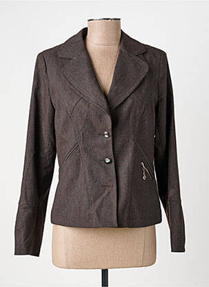 Veste casual finition intérieure doublée marron JOCAVI femme
