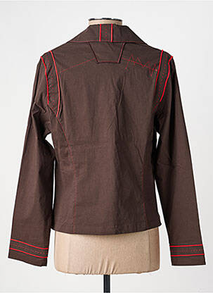 Veste casual coupe cintrée marron PAUSE CAFE femme