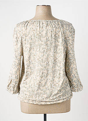 Top stretch manches 3/4 beige BARBARA LEBEK femme