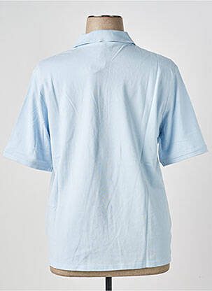 Polo coupe droite manches courtes bleu M.X.O femme