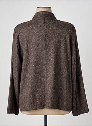 Veste casual coupe droite marron GEVANA femme
