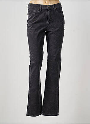 Jeans coupe droite stretch taille normale noir LCDN femme