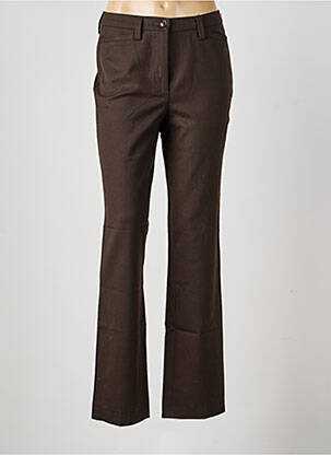 Pantalon droit stretch taille normale marron GARDEUR femme
